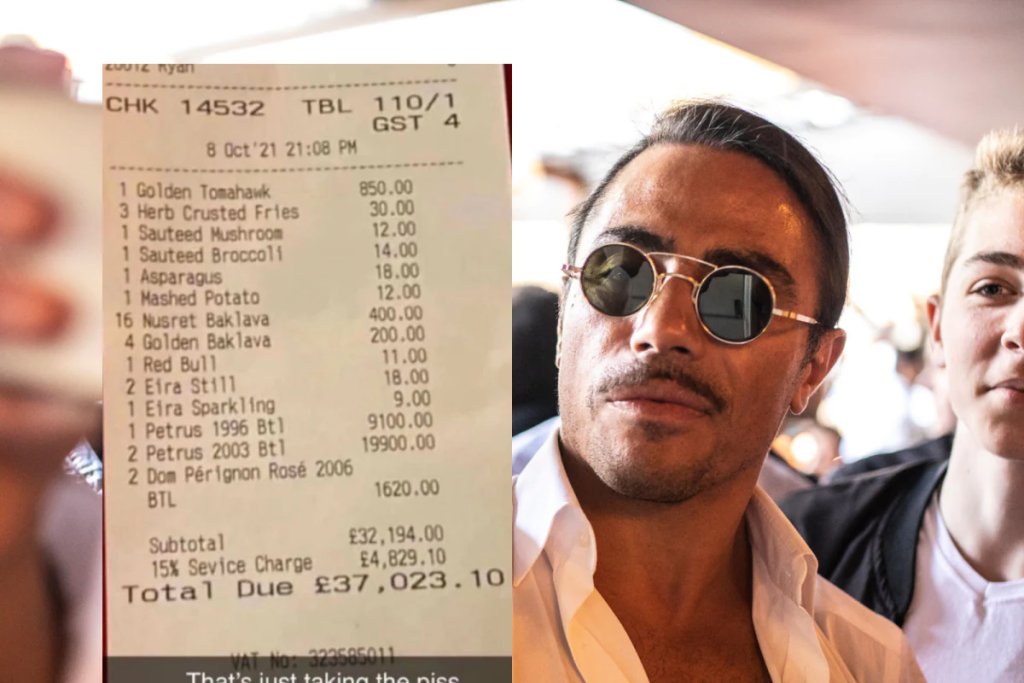 Rich people are flexing with over-the-top bills